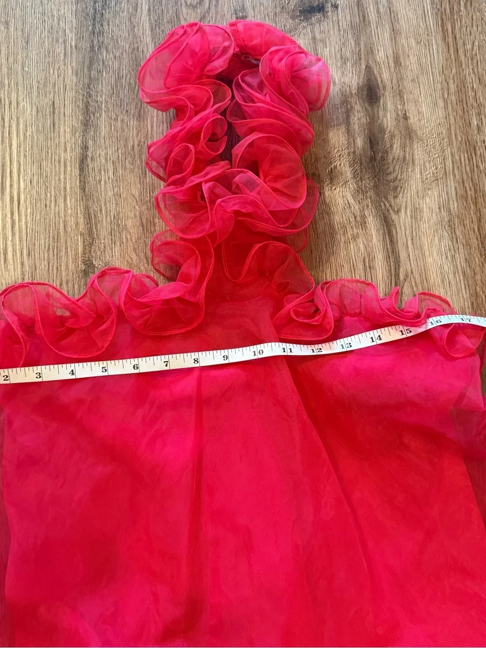 Lovers + Friends Capri Mini Dress Size S Hot Pink Halter Babydoll Organza Party